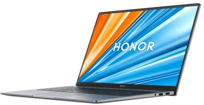 HONOR MagicBook 16 ordenador portatil (Pantalla FullView IPS FHD de 16,1 Pulgadas de 144Hz, AMD Ryzen 5600H, 16GB RAM, 512GB SSD), Cuerpo metálico, Sensor Huella, WiFi 6, Teclado Español, WIN11-Gray