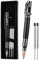 AUAUY Bolt Action Pen, Druckkugelschreiber mit 5 Auswechselbare Mine und Geschenk Box, 1mm Unterschrift Kugelschreiber für Papa, Tactical für Business Büroschreibstift Vatertagsgeschenk (Schwarz)