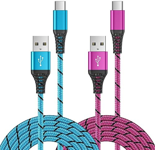 USB C Charger Cable, 2Pack 3FT/0.9M Samsung Phone Charger Cable Type C Lead | USB C Fast Charging Cable for Samsung Galaxy A16 A17 A15 A14 A13 A12 A56 A55 A36 A35 Z Flip5 S26 Ultra S25 FE S24 S23 S22 S21