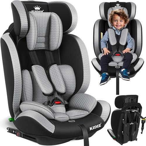 KIDIZ® Autokindersitz Triangle Premium Kindersitz Kinderautositz | Autositz Sitzschale | 9 kg - 36 kg 1-12 Jahre | Gruppe 1/2/3 | universal | zugelassen nach ECE R129/03 | mit Isofix