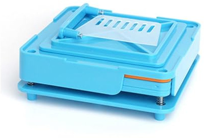 1Pcs Capsule Filling Machine Manual 100 Holes Empty Capsule Filler, Filling Tool Capsule Maker for Size 0# (Blue)