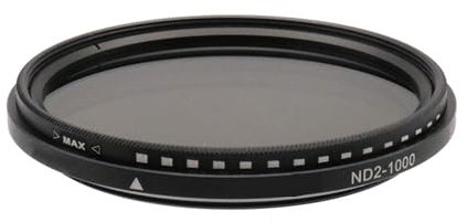 Filtre ND Variable 55mm ND2-1000, 10 Niveaux réglables de ND2 à ND1000, for objectifs avec Filetage de Filtre 55mm