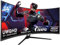 Gawfolk 34 Inch Ultrawide Curved 144Hz Gaming Computer Monitor 1500R PC screen 21:9 UWQHD (3440x1440),Adaptive Sync,178° Viewing Angle,HDMI、Display Port,Compatible with wall mounted VESA75x75MM-Black