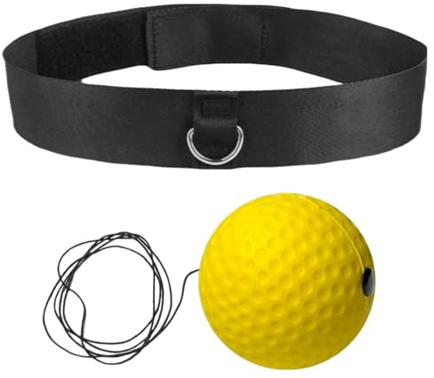 Boxen Reflexball, Boxen Training Ball, Boxbälle Mit Kopfband, Box Reflex Ball, Verstellbares Stirnband, Reaktionsball, Bungee-Cord Verwendet Für Boxtraining Mixed Martial Arts Fitness Reaktionsfähigke