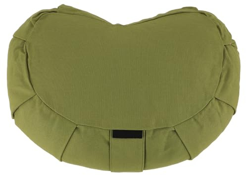 Tixiyu Cojines de yoga para mujer, cojín de meditación, cojín de meditación para sentarse en el suelo, cojín de suelo de tela de algodón con almohada de cáscara de trigo sarraceno, funda extraíble