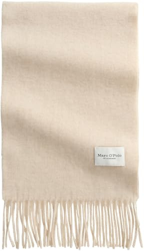 Marc OߴPolo Damen Schal aus Schurwolle weich, Beige (Natural Stone), One Size