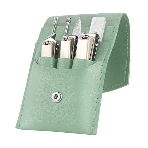 YQINQIN83B Nagelknipser-Set Maniküre-Set, 7-teilig, Nagelknipser, Pediküre-Set, Reise-Nagelset aus Edelstahl, professionelles Pflegeset, Maniküre-Set mit tragbarem Reisepaket Maniküre-Pediküre-Set