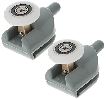 HOMSFOU 10 manopole per porta della doccia, guide per porta della doccia, guide per porte, guide scorrevoli per porte, guide per armadi, grandi cerniere a in schiuma, chiavi a striscia