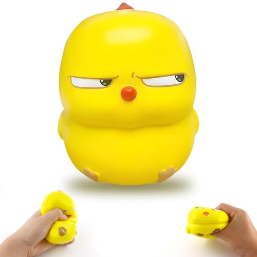Poussins Jouets Anti Stress, Poussins Fidget Jouet, Kawaii Squishy Jouets, Squeeze Ball, Jouet Sensoriel Fidget, Jouet Anti Stress pour et Adultes