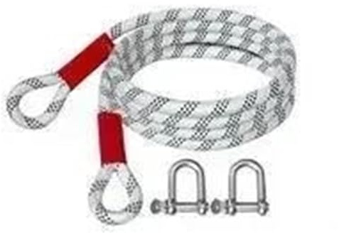 Correa para Remolcar Eslinga Emergencia Correa de remolque para coche, cuerdas de emergencia para exteriores, cuerda de remolque para vehículo todoterreno, cuerda de remolque con hebilla(5m-5t)