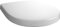 Villeroy & Boch O.novo abattant WC - Abattant toilettes White brillant av. charnières acier inox. - Abattant toil. Duroplast robuste - Lunette toil. forme de D - Couvercle waters - Pièce rech. orig.