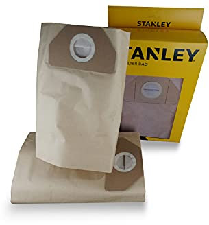 Stanley Sacs Filtrants en Papier 35 l pour Aspirateurs Solides et Liquides, Havane