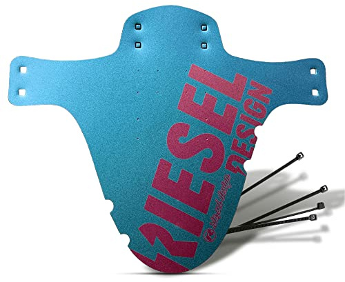 Riesel Design Parafango: Modello Schlamm - PE- Fornito con collari Rilsan/per Tutte Le Dimensioni di Bicicletta, Pneumatici Fino a 2,6 Pollici, Made in Germany - Flipflop Viola-Verde, Taglia Unica