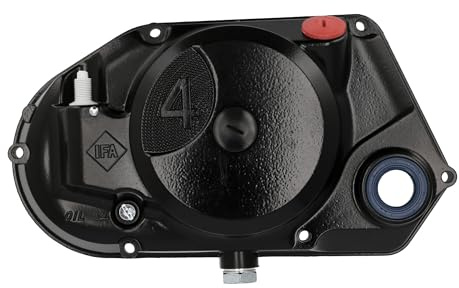 MZA Meyer-Zweiradtechnik SET Kupplungsdeckel''4'', DZM-Variante, schwarz, vormontiert - für M500 M700