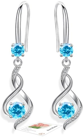 YOEE Ohrringe mit 5A Zirkonia Hängend Ohrringe mit Silber 925 Post für Damen Hängeohrringe Lange Ohrhänger Geschenk für Frauen Freundin Mama Mädchen
