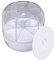 Ejoyous 6 Grids Round Food Dispenser, 360° Rotating Grain Storage Container Transparent Sealed Grain Container with Removable Cover for Home Kitchen