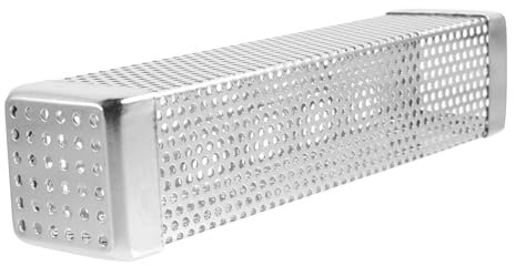 VANZACK Edelstahl Räucherkasten Für Gas Und Holzkohlegrill Bbq Smoker Box Mit Großer Kapazität Für Holzspäne Hitzebeständig Und Leicht Zu Reinigen Für Grillpartys Und Camping