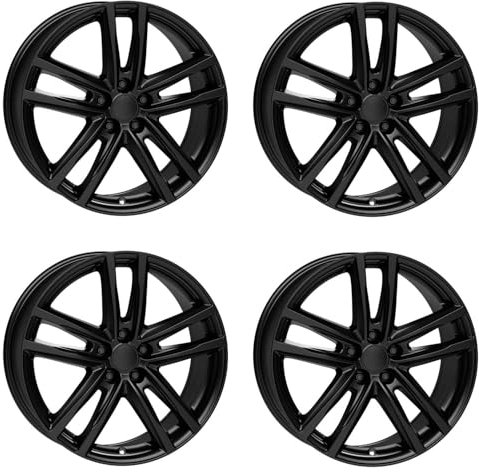 4x Rial Felgen Alufelgen X10 7.0Jx16 ET52 5x112 racing-schwarz kompatibel mit MINI/BMW Cooper SE Clubman One Cooper One Cooper