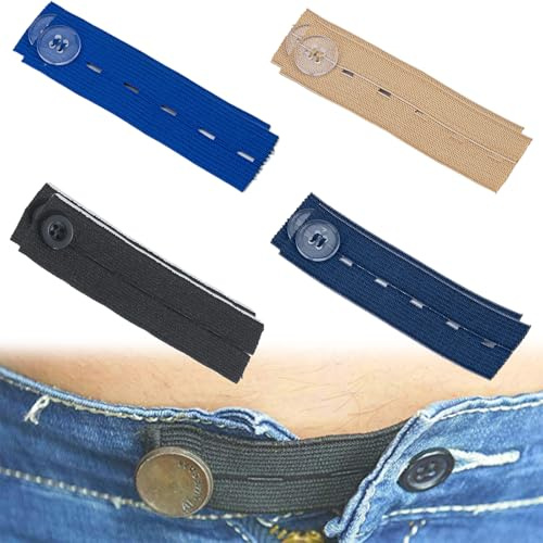 Justerbara jeansknappar, knappar passar till jeans, 8 st byxförlängare, avtagbara byxförlängare för jeans, byxor, förlängare för gravida kvinnor, överviktiga