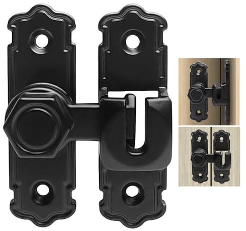 Serratura Porta Scorrevole, 90/180 Gradi Chiavistello Per Porta In Legno, Per Porte In Legno, Porte Della Stanza, Porte Del Bagno, Finestre