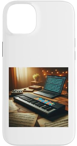 MIDI-Keyboard-Controller - Synthesizer Retro Hülle für iPhone 14 Plus
