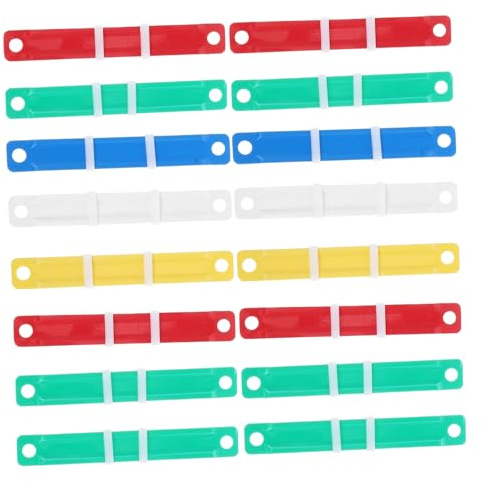 UKCOCO 100 pezzi Inserti Spine per Rilegatura Clip per Quaderni ad Anelli Meccanismo Portatile per Raccoglitori Mobili per Pianificatori e Documenti Organizzati