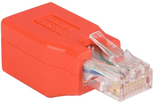 StarTech.com Cat6-kabel – Cat6 crossover adapter – GbE – röd – Ethernet-nätverkskabel (C6CROSSOVER)
