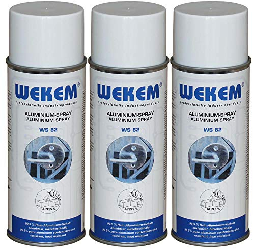 Wekem 3er Sparpack 400ml Aluminium-Spray WS82