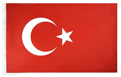 AZ FLAG Flagga Turkiet 150x90 cm Banér Turkisk Lätt Polyester Stångficka