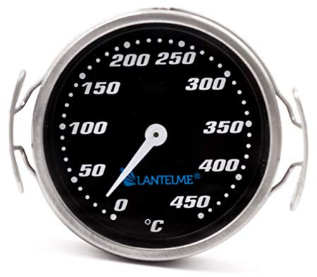 Lantelme Thermomètre à Gril 450 °C Analogue Smoker BBQ Gril Mat Surfaces Température 6012