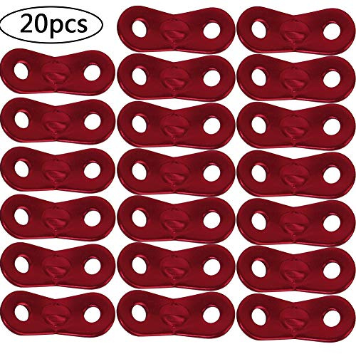 BETOY Zelt Abspannläufer Leinenspanner Spann (20 pcs) Zeltleinenspanner Zeltzubehör Cord Adjuster Zelt Spanner Seil Teller Seilspanner für Zelt Wandern Camping