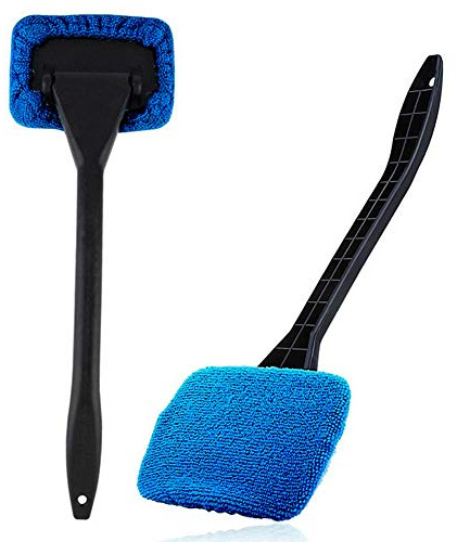 Zonfer 1pc Auto-scheibenreiniger Tools Von Innen-Fenster-Glas-reinigungs-Tool Groß Für Fog & Feuchtigkeitsentfernung (zufällige Farbe)
