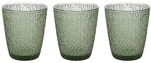 Tognana Davor, Set 3 Bicchieri cc 280, Vetro, Verde