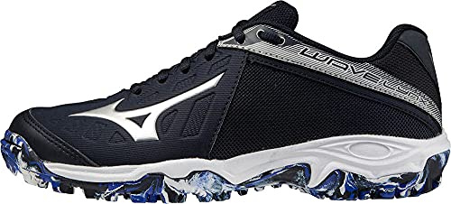 Mizuno Herren Wave Lynx Feldhockey-Schuh, Princess Blue/White/Ignition Red, 37 EU