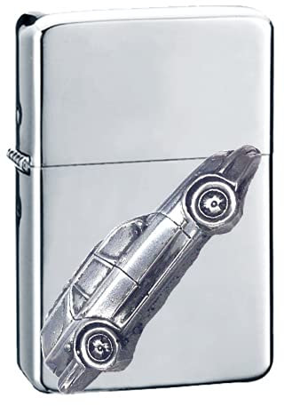 Classic Swedish Car 9.5 Kombi 1999 ref229 Zinn Effekt Design auf einem Flip Top Benzinfeuerzeug, winddicht, Silber nachfüllbar