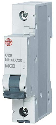 20A Singolo Polo C Curva MCB | Interruttori Magnetici Termici, 1 X Qtà - NHXLC20