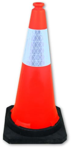 RS PRO Orange Polyethylen Verkehrs-Leitkegel, H 75 cm Reflektierend Gewichtsbeschwert