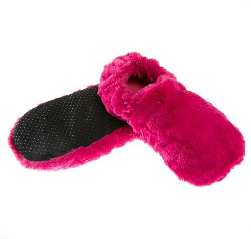 Pelucho - Chaussons Chauffants - Bien-Être, Chaleur et Douceur - Bouillotte Sèche Micro-Ondable - Grains de Blé et Fleurs de Lavande - Fabriqués en France