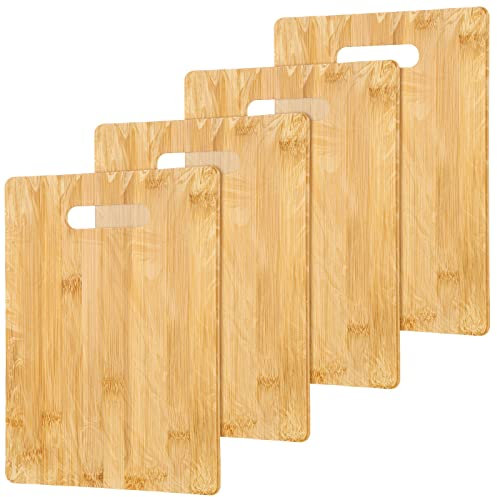 Vesici 18 Pack Plain Cutting Boards with Handles Bulk Blanks Laser Engraving Large Chopping Board for Customized, Personalized Engraving Gifts(Bamboo,6''x9'')