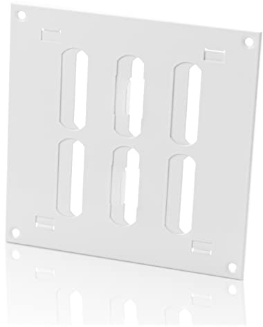 150x150mm Rejilla de Ventilación Regulable Blanco - Rejillas Metálicas