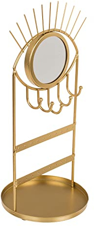 Out of the Blue Spiegel im Auge Schmuckstnder mit 5 Haken in Gold