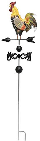 Girouette Coq Couleur Traditionnelle Fer Coq Girouette Conception De Jardin