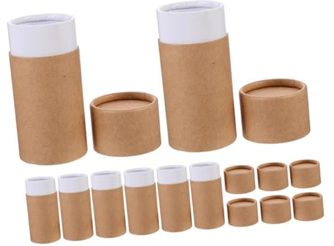 Tofficu 8stücke Ätherische Öle Aufbewahrungsbox Pappröhrenbehälter Kraft-versandröhren Mit Deckel Für Parfümflaschen Und Kleine Gegenstände Diy-oberfläche Für Personalisierung