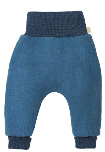 Disana Pumphose Baby & Kinder - 100% Bio-Merino, Leichter Wollwalk – atmungsaktiv & mitwachsend - Unisex Gr. 62 – 104 - nachhaltig & fair – besonders bequem - Made in Germany | Taubenblau Gr. 86-92