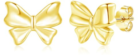 Estrellique 925 Sterling Silber Ohrstecker, Silber Klein Schleifen Ohrringe, Unregelmäßige Quadrat Perlen Ohrstecker für Damen, Quadrat Stecker mit Zirkonia, Hypoallergen Einfache Ohrschmuck Geschenke