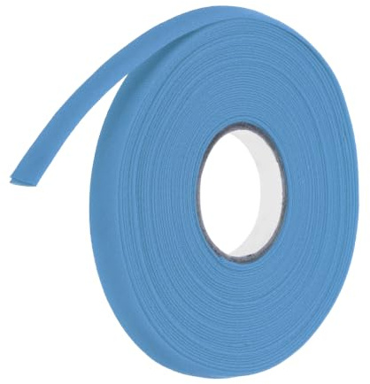 QUARKZMAN 9 Meter Schrägband Baumwolle Blau, 1 cm Einfassband zum Nähen, Stoffband für DIY-Projekte, Stricken, Nähen