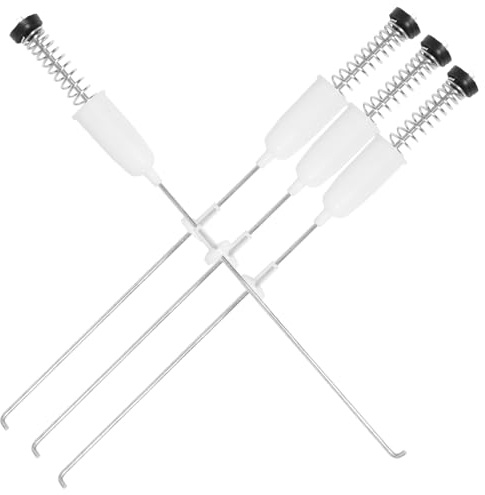 NUOBESTY 4pcs Washing Machine Balance Bar Spring Tie Rod Shock Absorber for Full Automatic Washing Machine, Stainless Steel Material to Reduce Vibrations and Prevent Shaking, Washer Part