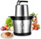 Hachoir électrique de cuisine 6 L, 1 000 W, bol en acier inoxydable, 4 lames en acier inoxydable, hachoir universel pour viande, légumes, oignons et fruits