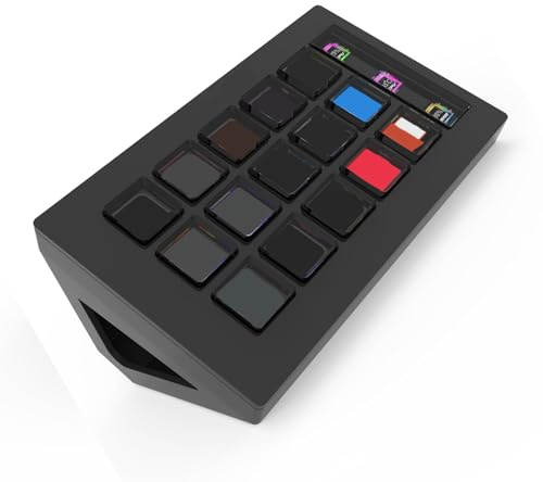 Rebellious Consoles de contrôle en direct - 15 clés macro programmables - Écran LCD - Touches programmables pour des flux de travail fluides