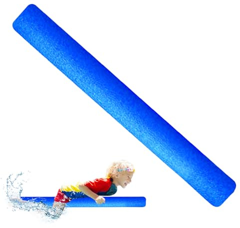 Jlkegfdf Noodles in schiuma per piscina, bastone galleggiante da 150 cm, spaghetti spessi per galleggiare, spaghetti da nuoto in schiuma cava, multiuso per adulti e bambini